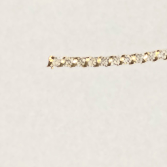 10K Yellow Gold 2 Carat Diamond Bracelet 10k Yellow Gold Earrings And 2 Toe Ring - Picture 3 of 14